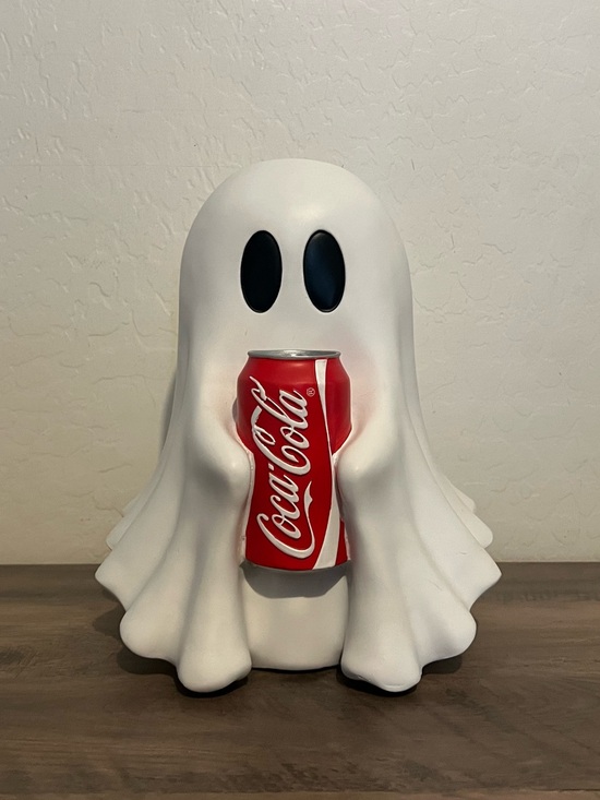 Coca Cola Other - NEW Coca Cola White Ghost Holding Red Coke Can Halloween Decor 12”